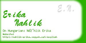 erika nahlik business card